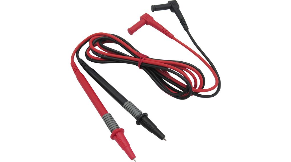 Testsladd 10A 1.2m 0.75mm² Svart / Röd